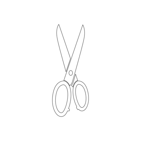 Scissors Icon Vector Illustration — Stok Vektör