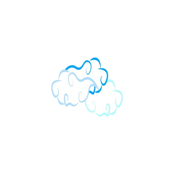 Est Dessin Illustration Icône Vectorielle Nuage — Image vectorielle