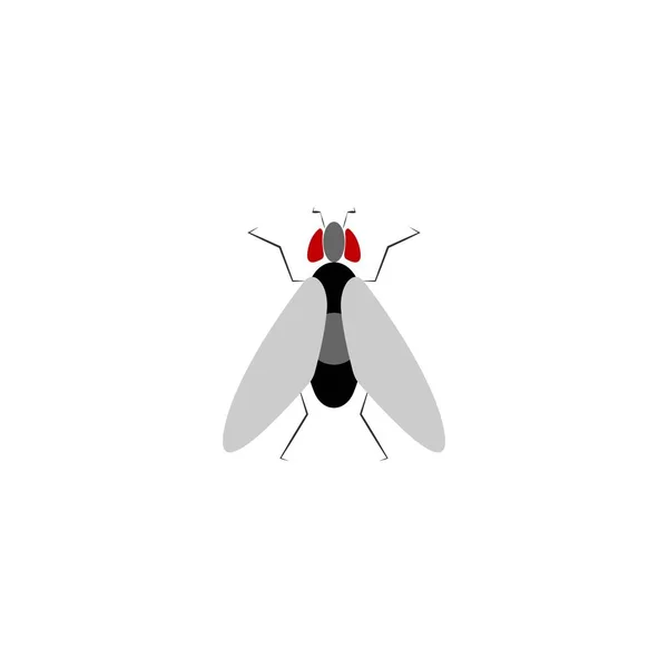 Este Diseño Ilustración Icono Vector Mosca — Vector de stock