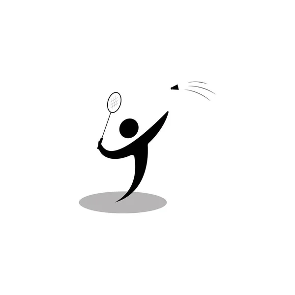 Esta Ilustração Design Ícone Modelo Vetor Badminton — Vetor de Stock