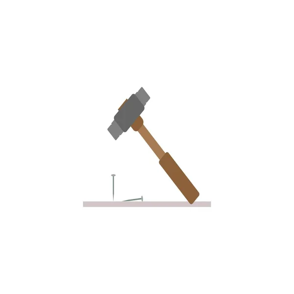 Das Ist Das Hammer Element Symbol Für Ihre Desig — Stockvektor