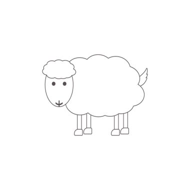 Bu bir koyun vektör tasarımı.