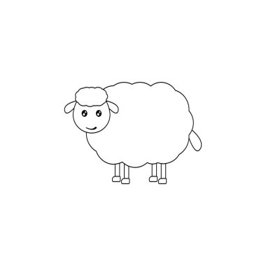 Bu bir koyun vektör tasarımı.