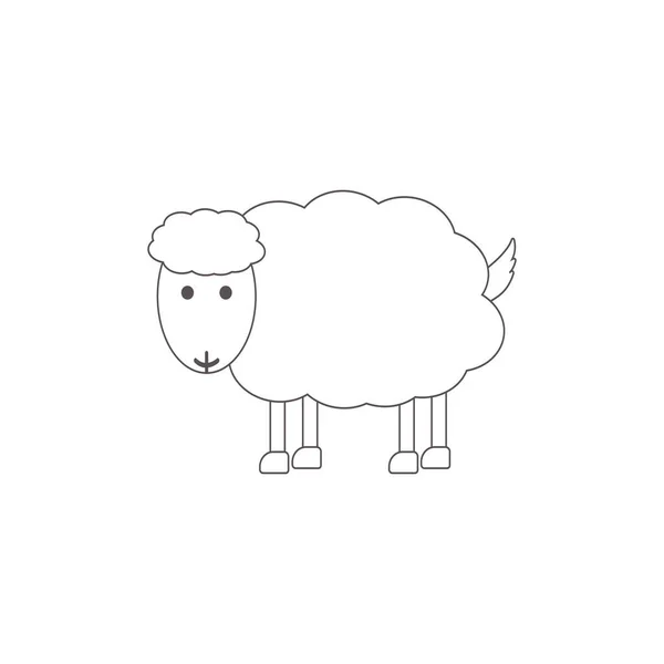 Est Une Illustration Vectorielle Élément Mouton — Image vectorielle