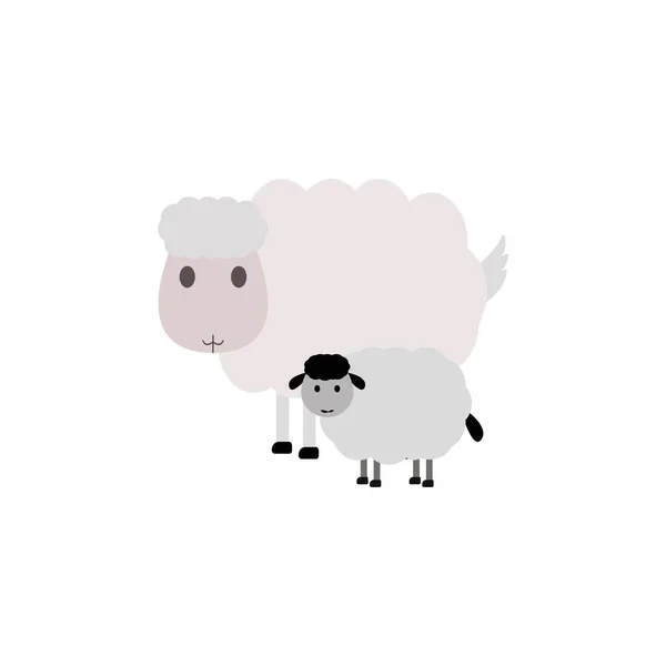 Bir Koyun Vektör Tasarımı — Stok Vektör