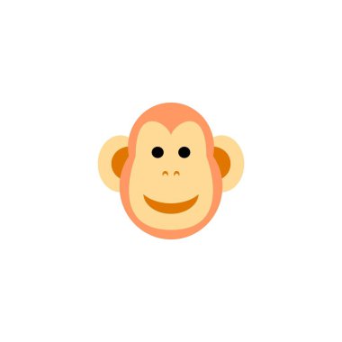 Bu bir maymun ikon vektör çizim elementi.