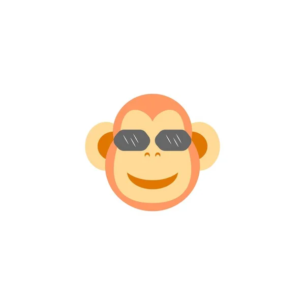 Monkey Icon Vector Illustration Element — стоковый вектор