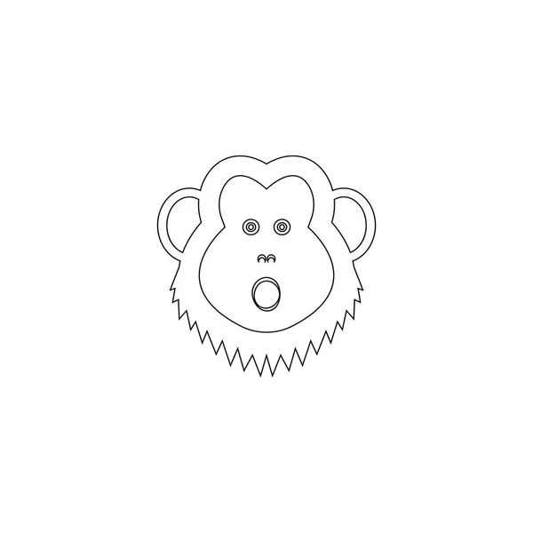 Monkey Icon Vector Illustration Design Element — Stock Vector