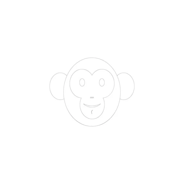 Monkey Icon Vector Illustration Design Element — Stock Vector