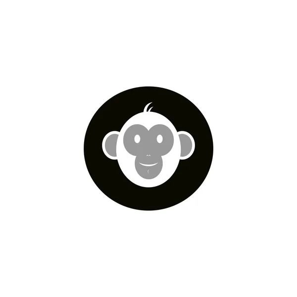 Monkey Icon Vector Illustration Element — стоковый вектор
