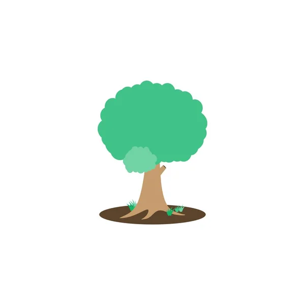 Bu bir ağaç simgesi vektör çizimi