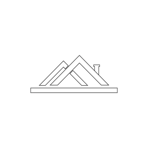 Accueil Icône Logo Vectoriel Design Illustration — Image vectorielle