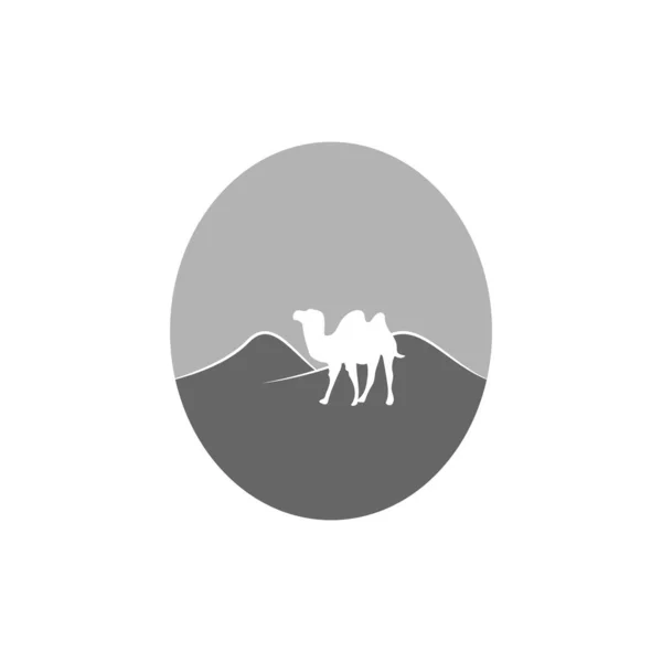 Este Camello Icono Logotipo Vector Ilustración Diseño — Vector de stock