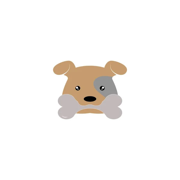 Das Niedliche Doggy Logo Vektor Illustration Design — Stockvektor