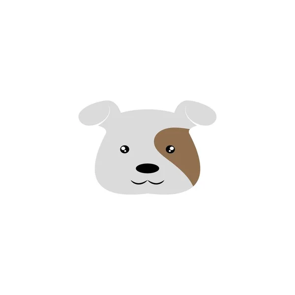 Χαριτωμένο Σκυλάκι Λογότυπο Διάνυσμα Εικονογράφηση Σχεδιασμό — Διανυσματικό Αρχείο