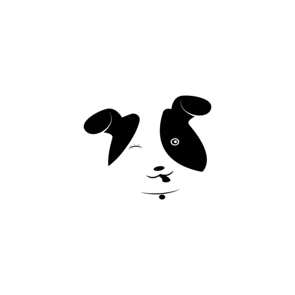 şirin köpek logosu vektör çizimi tasarımı