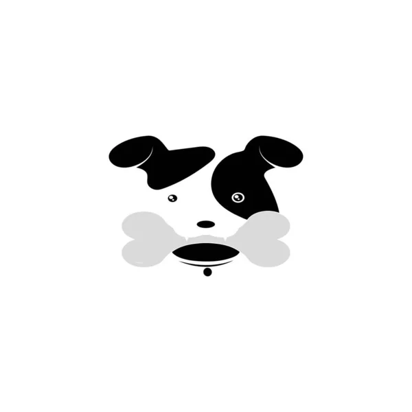 Desenho Bonito Ilustração Vetor Logotipo Cachorrinho —  Vetores de Stock