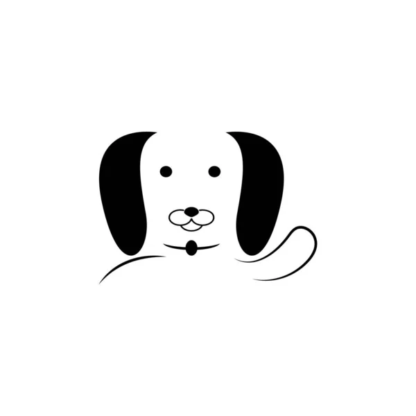 Милий Собачий Логотип Векторний Дизайн Ілюстрації — стоковий вектор