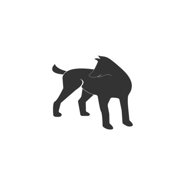 Cão Animal Logotipo Ilustração — Vetor de Stock
