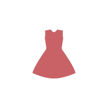 Bu bir elbise simgesi vektör çizimi tasarımı