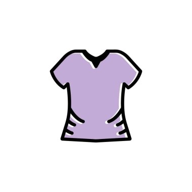 Bu bir tişört ikon vektör çizimi tasarımı