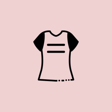 Bu bir tişört ikon vektör çizimi tasarımı