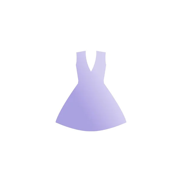 これはドレスアイコンベクトルのイラストデザインです — ストックベクタ