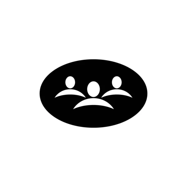 Group Icon Logo Vector Illustration Design — Stock Vector