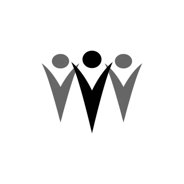 Jest Ikona Grupy Wektor Logo Projekt Ilustracji — Wektor stockowy