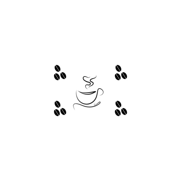 Векторная Иллюстрация Дизайна Значка Чашки Кофе — стоковый вектор