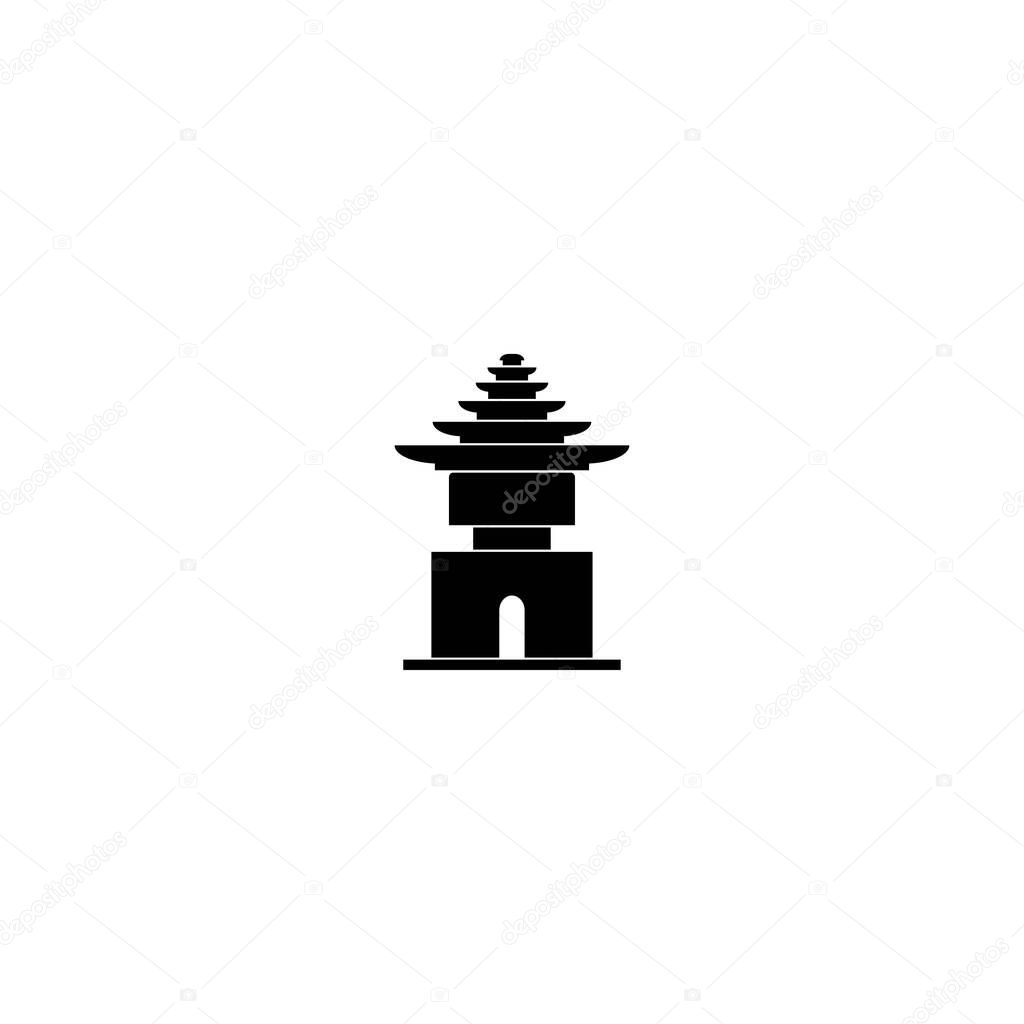 Temple vector icon design illustration