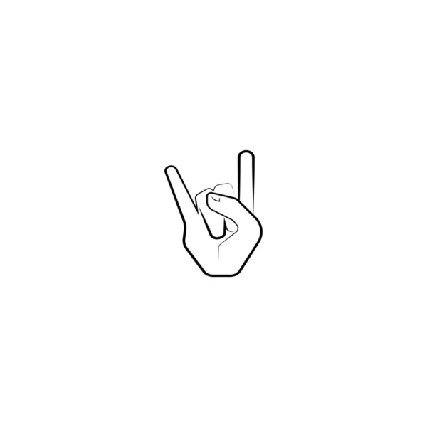 Hand Icon Vector Illustration — Vettoriale Stock