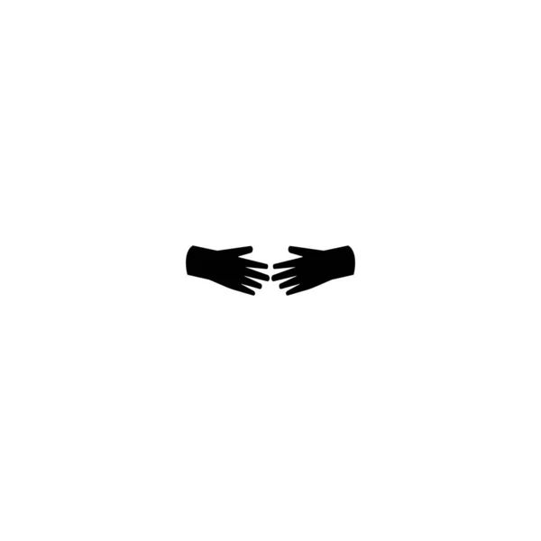 Hand Icon Vector Illustration — Stok Vektör