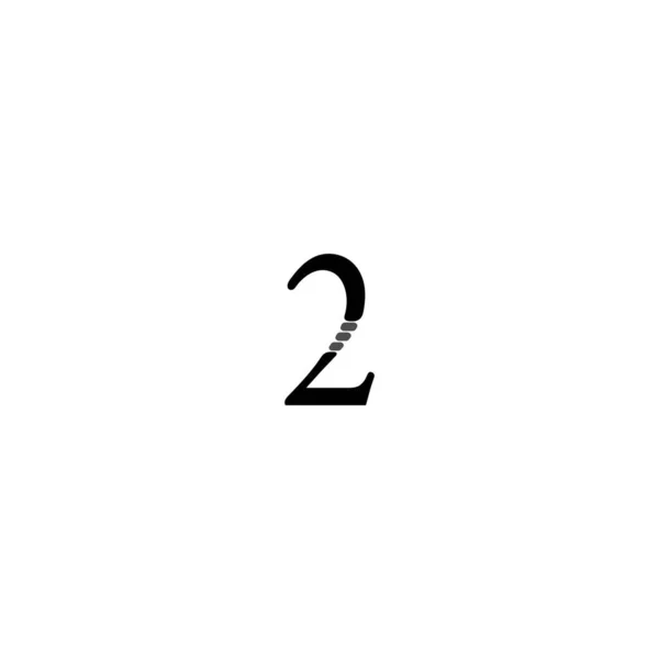 Logo Number Illustration Vector Design — ストックベクタ