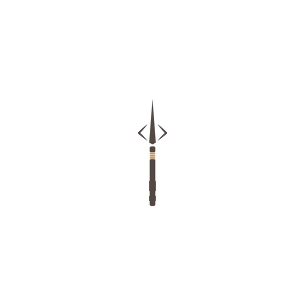 Trident Logo Vektör Illüstrasyon Tasarımı — Stok Vektör