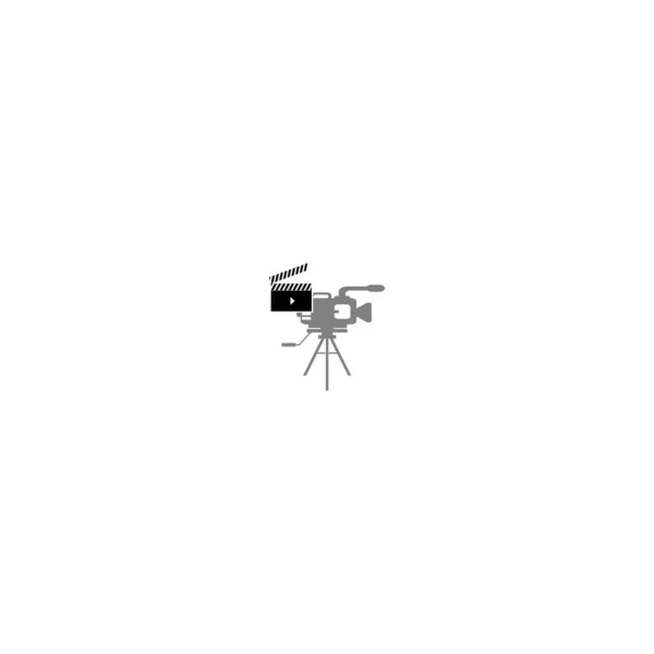 Vector Shooting Video Icon Logo Illustration Design — стоковый вектор