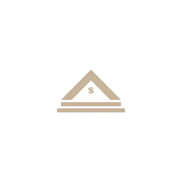 Financial Center Logo Design Vector Illustration Icon — Vector de stock
