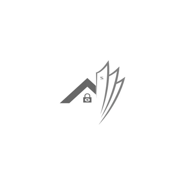 Financial Center Logo Design Vector Illustration Icon — Vetor de Stock