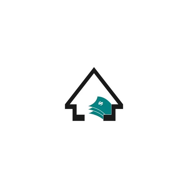 Financial Center Logo Design Vector Illustration Icon — Vettoriale Stock