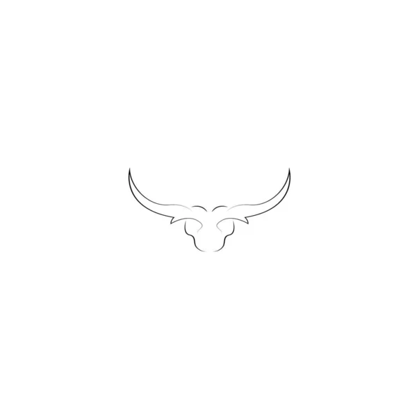 Bull Logo Vector Icon Design — Stockový vektor