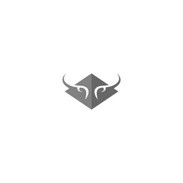 Bull Logo Vector Icon Design — Stock vektor