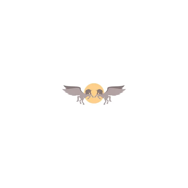 Flying Horse Icon Vector Illustration Design — Stockový vektor