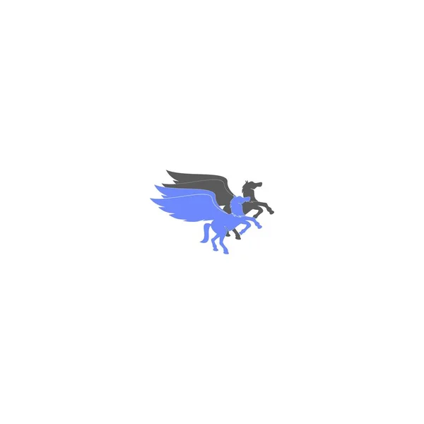 Flying Horse Icon Vector Illustration Design — Vettoriale Stock