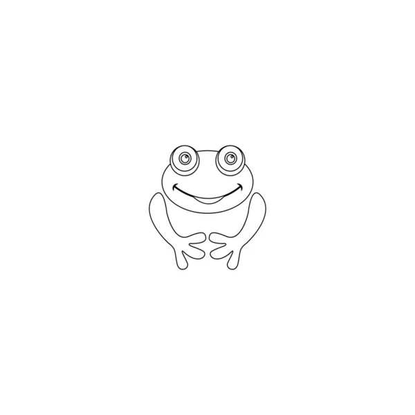 Frog Icon Vector Illustration Design — Stockvektor