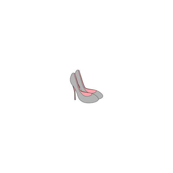 High Heels Vector Logo Illustration Design — Stok Vektör