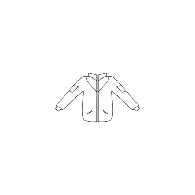 jacket icon vector logo design illustration