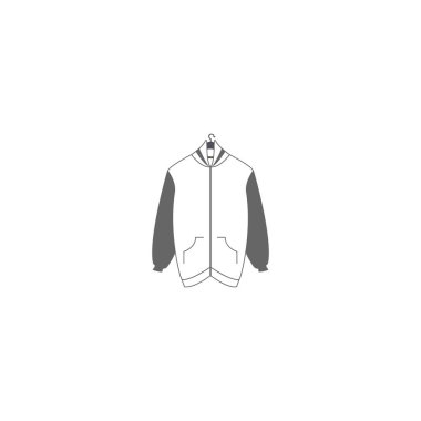 jacket icon vector logo design illustration