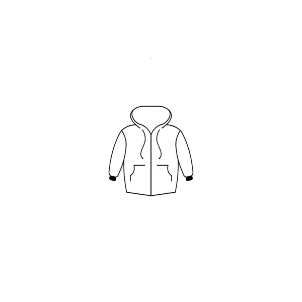 Jacket Icon Vector Logo Design Illustration — Archivo Imágenes Vectoriales