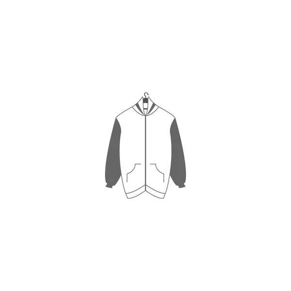 Іконка Куртки Векторний Дизайн Логотипу Ілюстрація — стоковий вектор