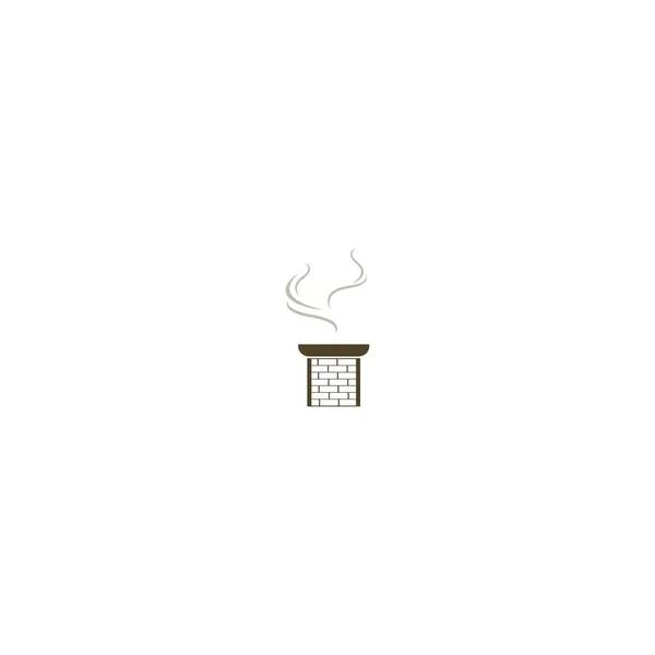 Chimney Vector Logo Illustration Design — ストックベクタ